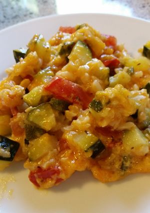 A picture of Zucchini casserole.