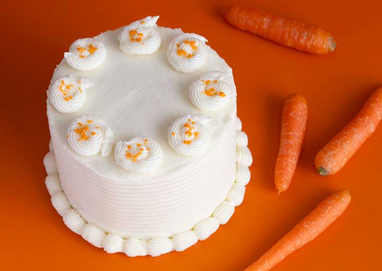 Tarta de zanahoria y frosting de queso crema. Receta sin gluten apta para celíacos