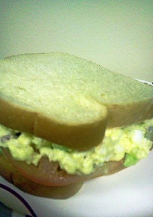 A picture of Husband Egg Salad.