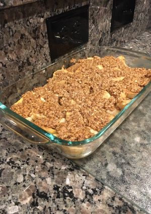 A picture of Apple 🍎 Crisp 😋.
