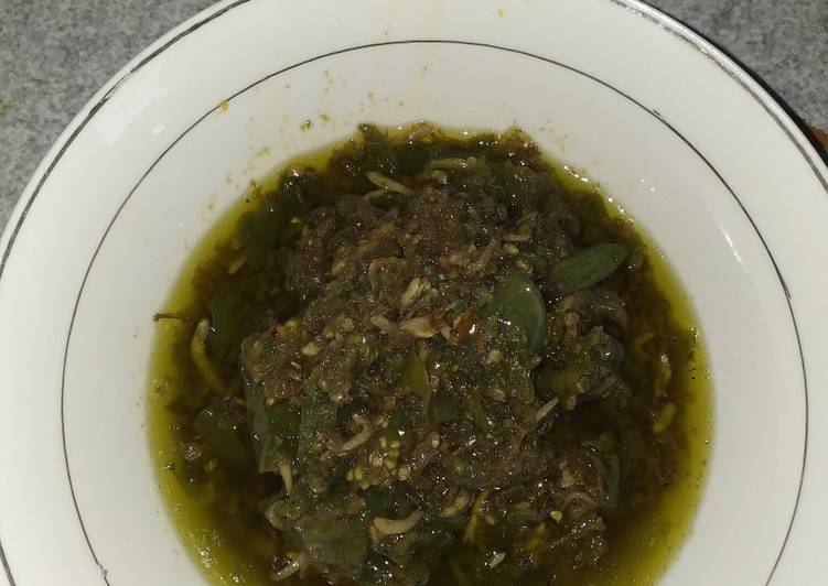 Resep Sambel Ijo Teri Anti Gagal