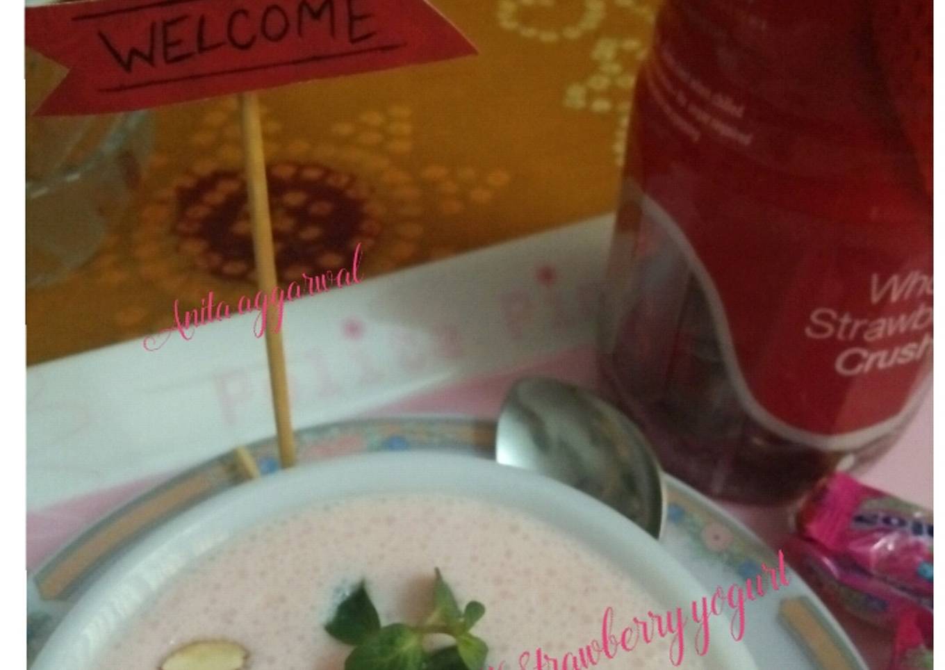 #Strawberry yogurt#post 5th😊😊
