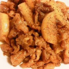 A picture of Popular Easy Crunchy Teriyaki Nagaimo Yam and Pork Stir-fry.