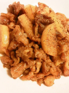 A picture of Popular Easy Crunchy Teriyaki Nagaimo Yam and Pork Stir-fry.