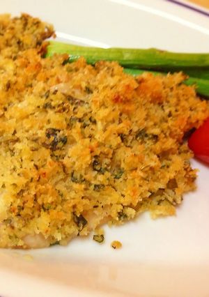 A picture of Horse Mackerel with Herbed Breadcrumbs.