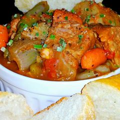 A picture of Mike's Hobo Pork Stew.
