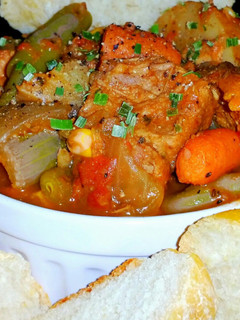 A picture of Mike's Hobo Pork Stew.
