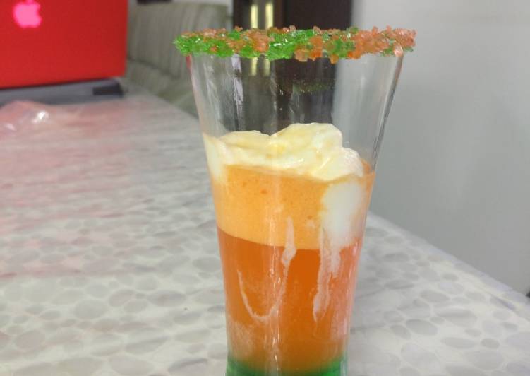 Tri colour Mocktail