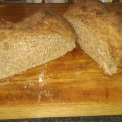 A picture of Mandys grandmothers famous Irish brown soda bread.
