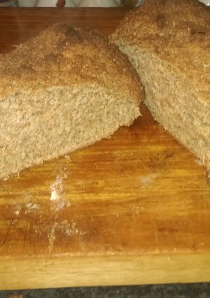 A picture of Mandys grandmothers famous Irish brown soda bread.