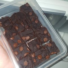 A picture of Black bean brownies.