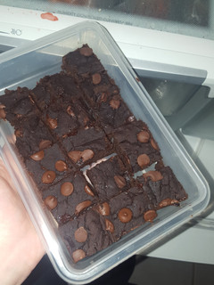 A picture of Black bean brownies.