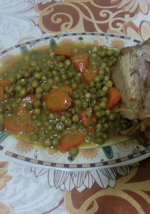 صورة لوصفة طبق البازلاء 👌👌👌👌