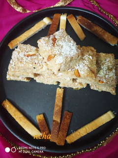 A picture of Leftover Bread Burfi.
