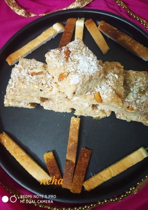 A picture of Leftover Bread Burfi.