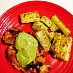 A picture of Brenda's Paleo Coconut Crusted Chicken.