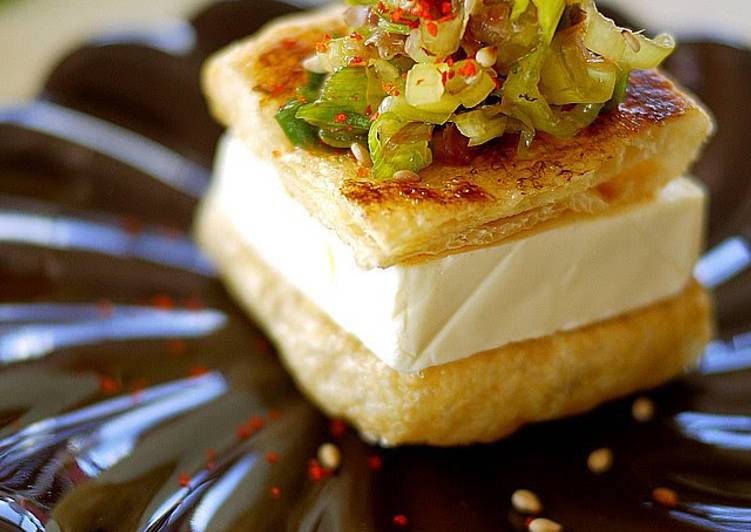 Aburaage Cream Cheese Sandwich Aburaage Cream Cheese Sandwich