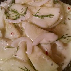 A picture of Creamy Cucumber and Sweet Onion Salad "My Way".