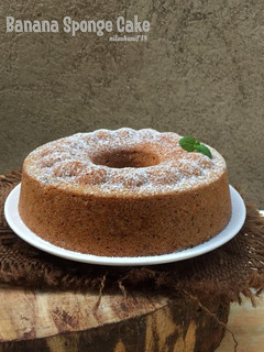 Foto resep Banana spongecake #babananakeik