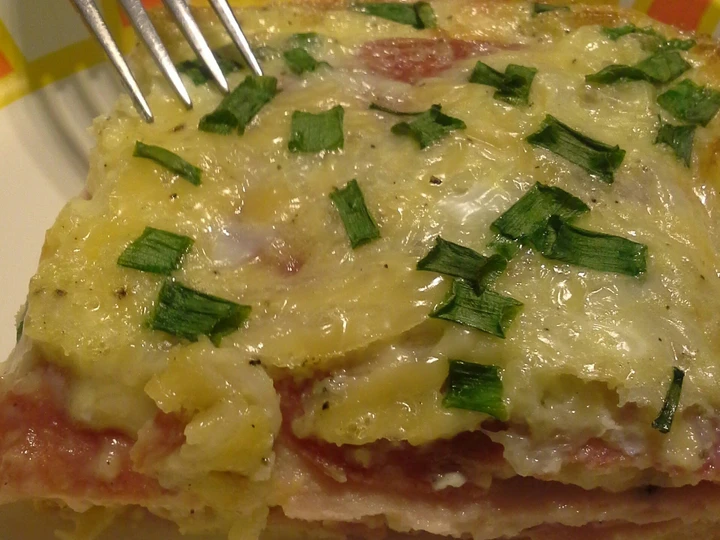 Simple Way Make Recipe Smoky Italian Ham &amp;amp; Eggs that is Can Pamper Your Tongue, Delicious}