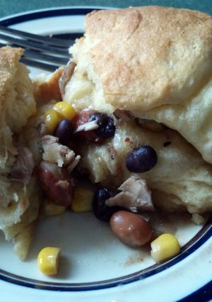 A picture of Mexican Chicken Pot Pie.