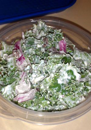 A picture of Creamy kale salad.
