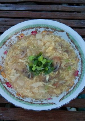 Foto resep Eggdrop Mushroom Soup