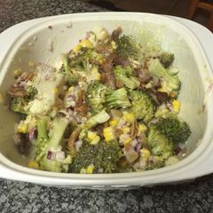 A picture of Broccoli and Cauliflower Salad.