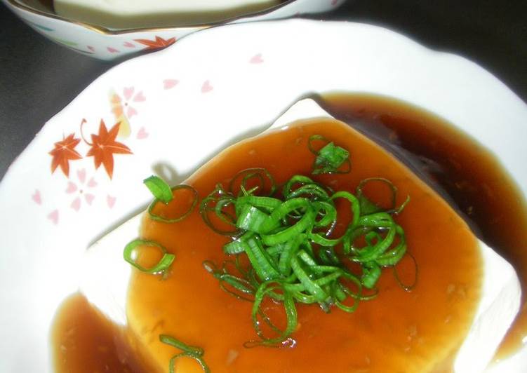 Step-by-Step Guide to Make Quick Warmed Tofu with Thick Ginger Sauce