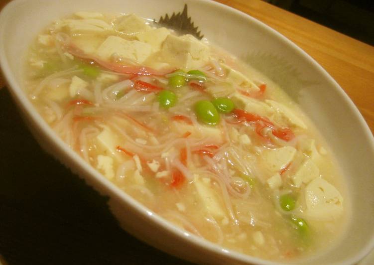 Simple Way to Prepare Award-winning Thick and Delicious (Imitation) Crab Tofu