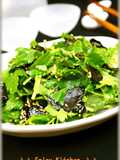 Easy Mitsuba and Nori Seaweed Salad