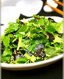 Easy Mitsuba and Nori Seaweed Salad