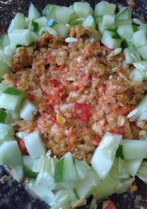 Foto resep Pecel tempe & timun