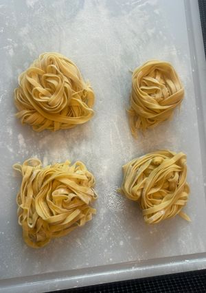 A picture of Home Made Pasta - you Will NEVER buy store bought again lol - Enjoy.