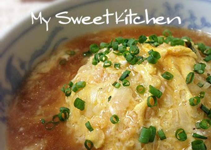 Steps to Make Super Quick Homemade Restaurant Style Thick and Creamy Tenshin-Don ♪