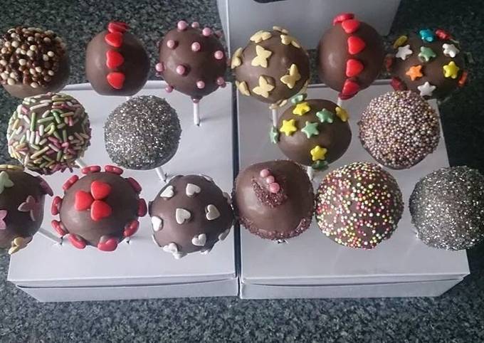 Recipe of Homemade CHOCOLATE CAKE POPS 🍭