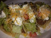 A picture of ground beef tacos