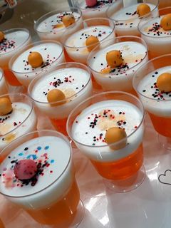 عکسی از دستور ژله بستنی پرتقالی تکنفره