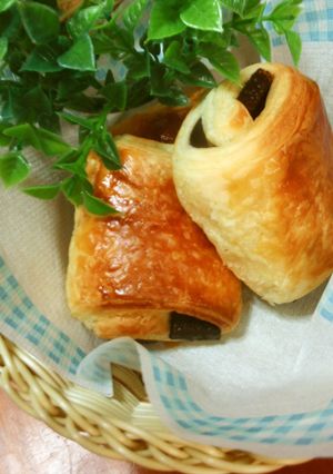 A picture of Slightly Rich Chocolate Danish Pastries.