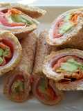 Smoked salmon wrap