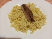 Una foto de caballa microondas