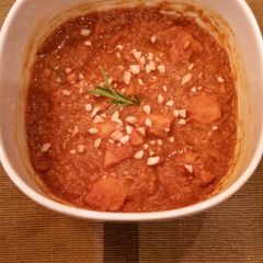 A picture of Sweet Potato Peanut Bisque.