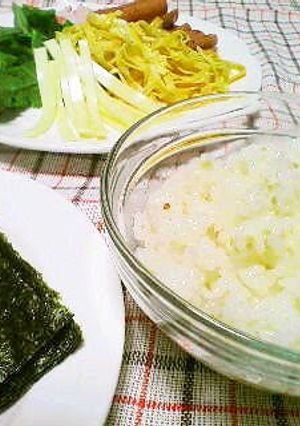 A picture of My Secret Recipe for Sushi Rice.