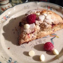 A picture of White Chocolate Raspberry Scones.