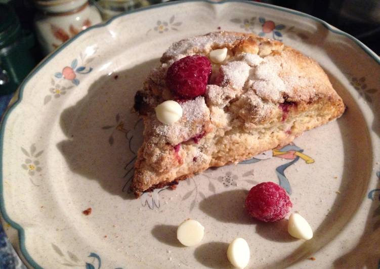 Simple Way to Make Perfect White Chocolate Raspberry Scones