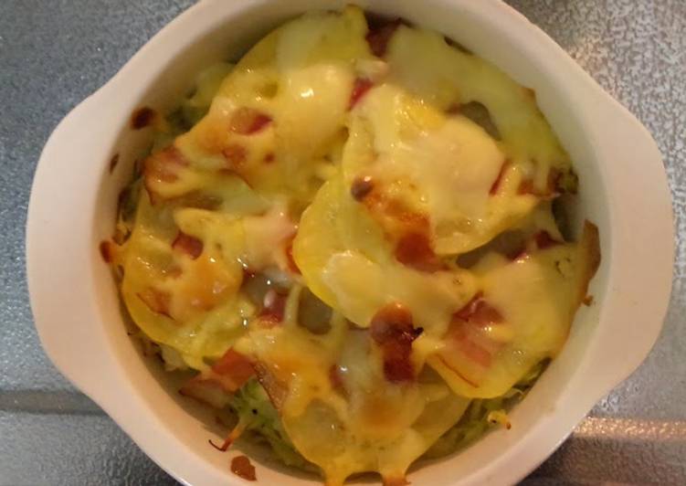 Recipe of Oven-Baked Cabbage and Potato in 13 Minutes for Mom