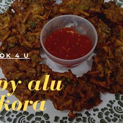A picture of Crispy alu pakora.