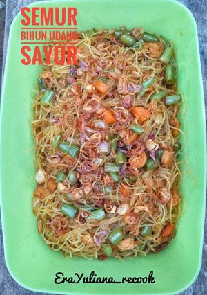 Foto resep Semur Bihun Udang Sayur