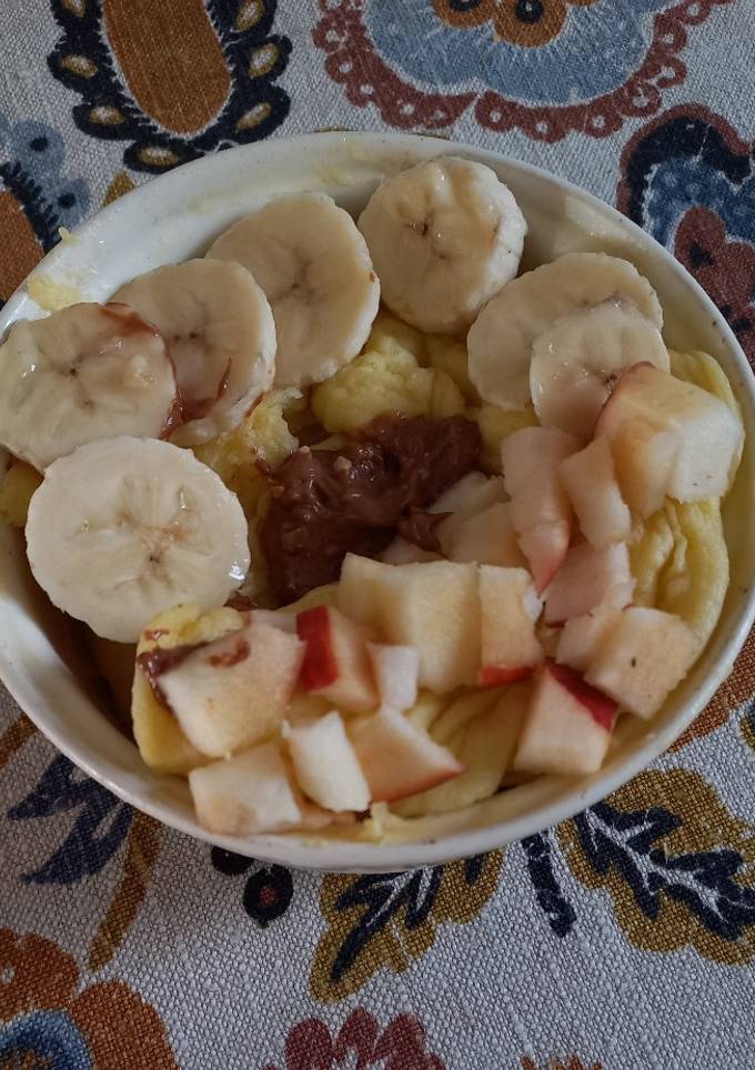 Кекс в микроволновке с шоколадом, без какао
