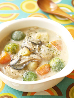 A picture of Chunky Oyster & Brussels Sprouts Chowder.